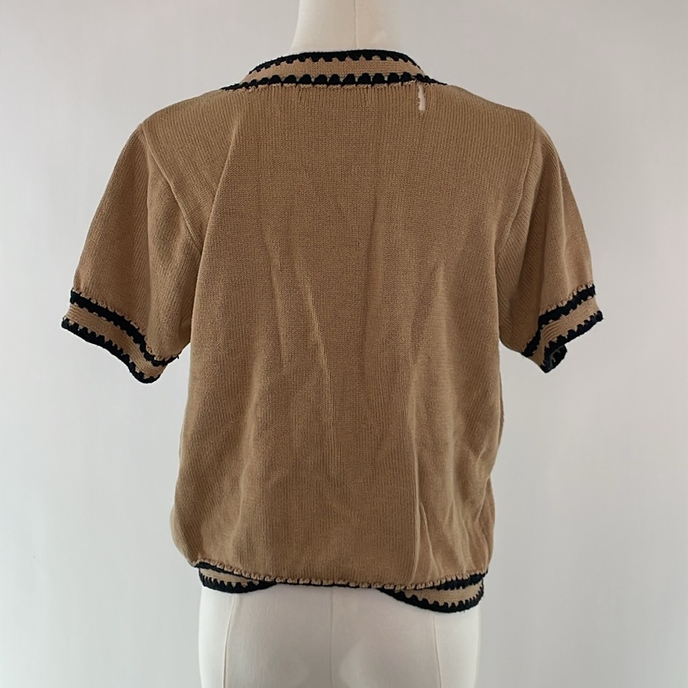 Central Park West Jules Crochet Edge Top, L - Picture 8 of 13